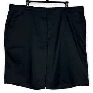 Nike Golf Tour Performance Men's 40 Dri Fit Short‎ Flat Front Black Poly Stretch